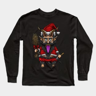 Monster Santa Claus ( krampus ) Long Sleeve T-Shirt